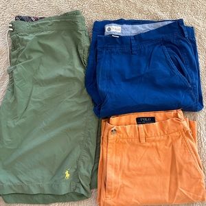 Set of 3 men’s shorts, polo and j crew